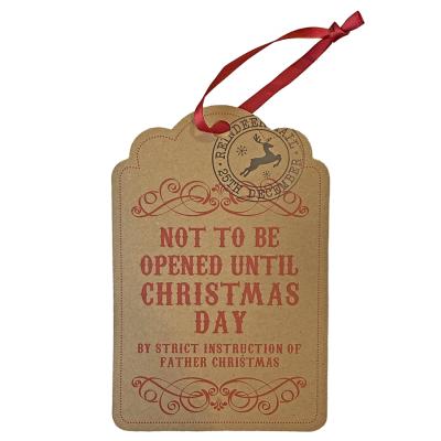 Not To Be Opened Until Christmas Day Premium Gift Tag